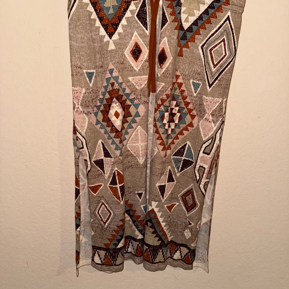 Double D Ranch Multicolor Western Tribal Kimono Size Large - Picture 5 of 8